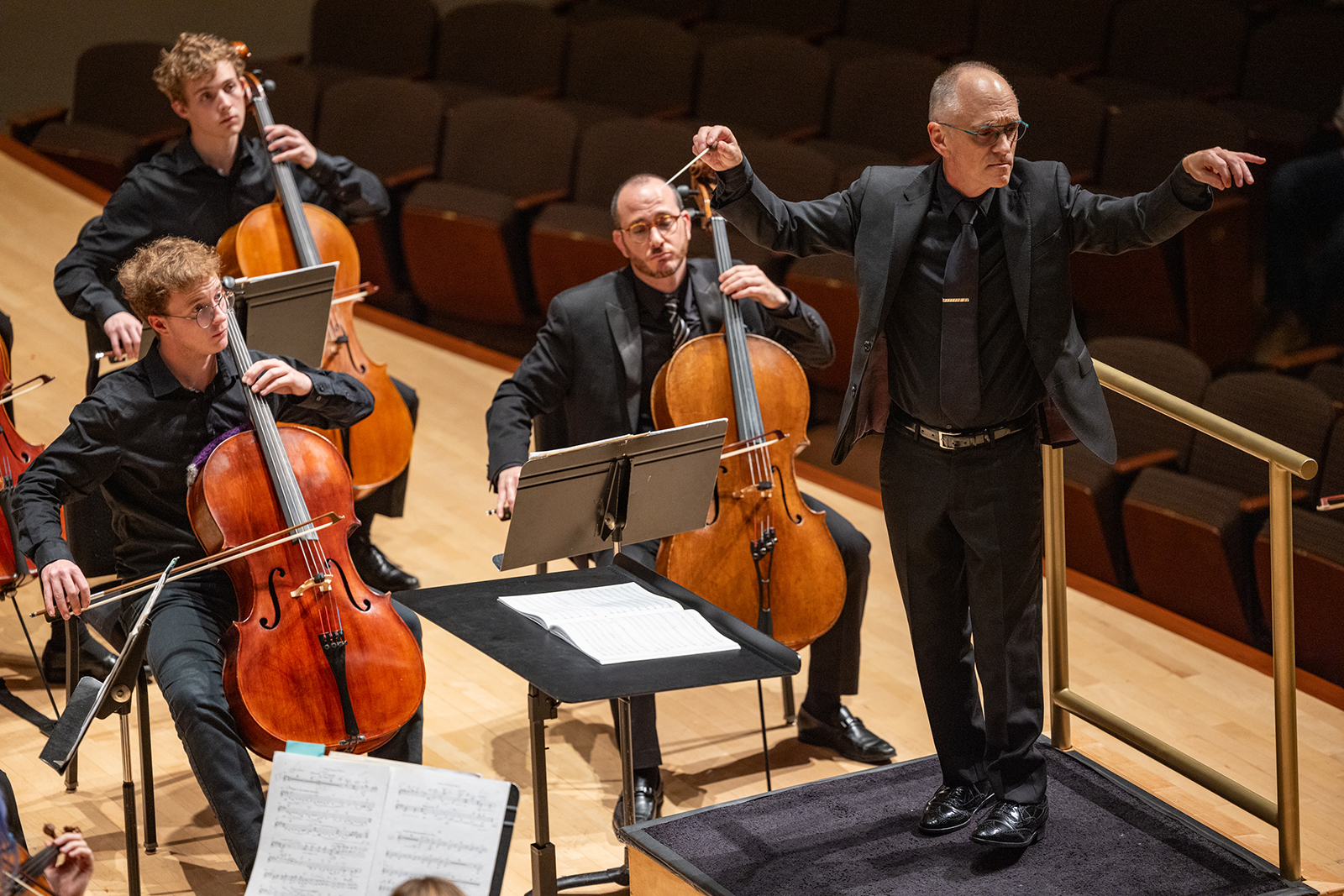 Symphony orchestra musician and conductor