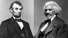 Photos of Lincoln and Douglass