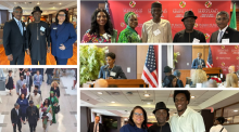 Various photos featuring Nigeria's acting ambassador and other leaders